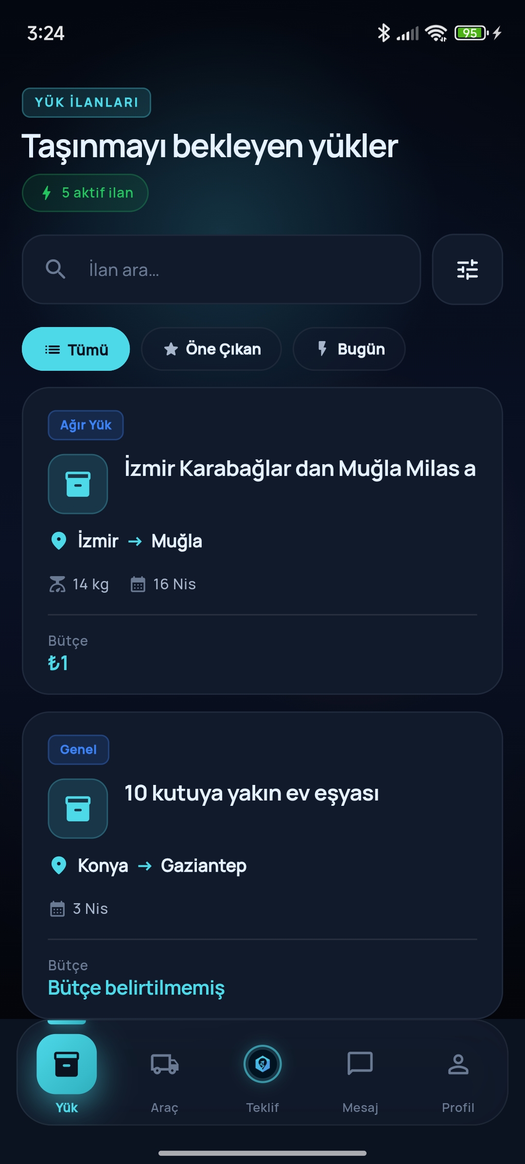 YükCep ekran 2