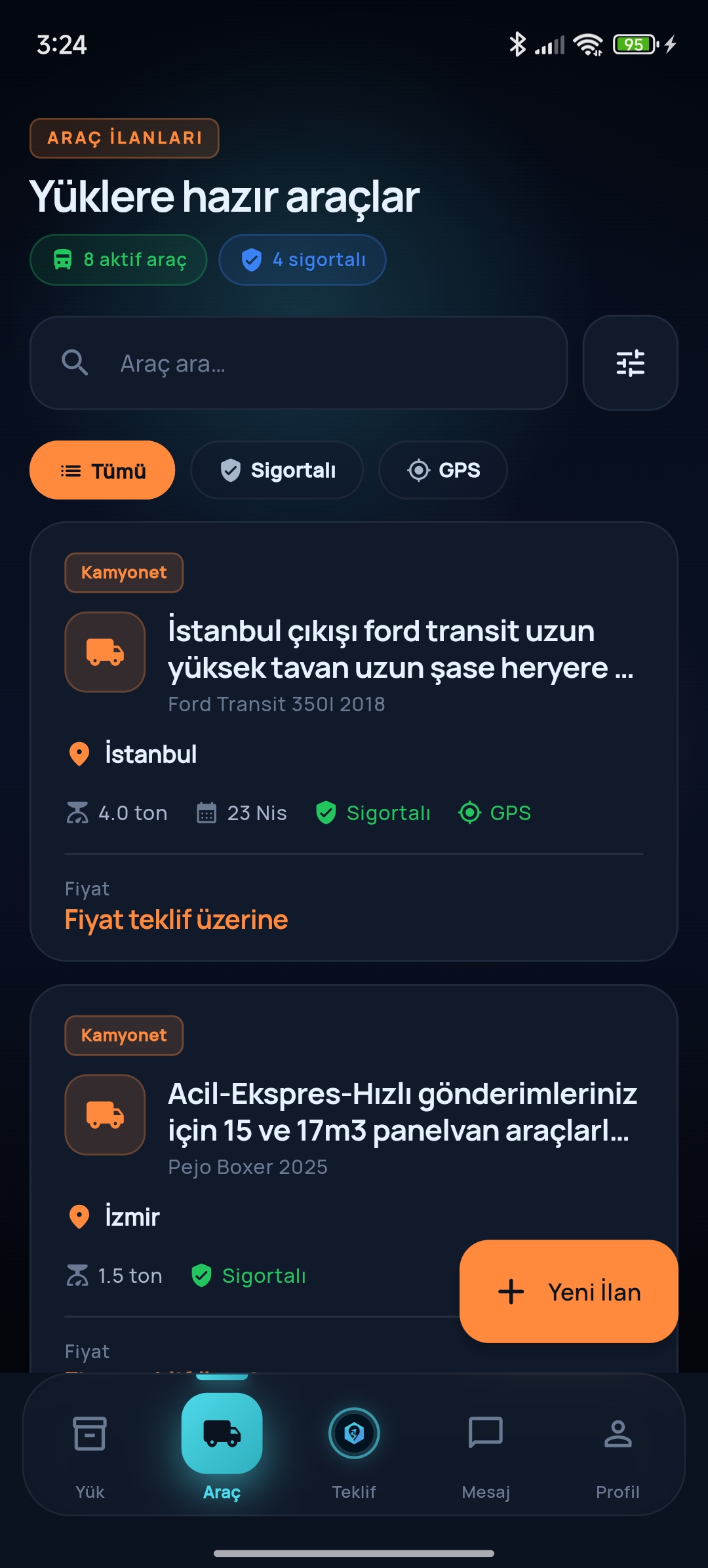 YükCep ekran 3